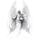 archangel Gabriel tattoo design idea