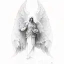 archangel Gabriel tattoo design idea