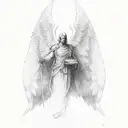 archangel Gabriel tattoo design idea