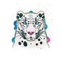 american traditional panther but as a dalmatian  tattoo design idea