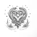 STORM HEART ANCHOR tattoo design idea