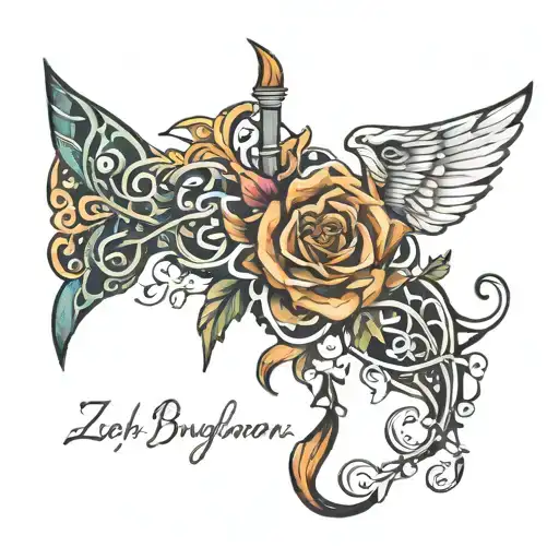 zach bryan lyrics tattoo design idea