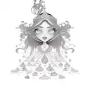 jasmine princess tattoo design idea