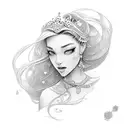 jasmine princess tattoo design idea