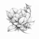 jasmine flower tattoo design idea