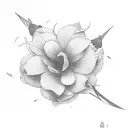 jasmine flower tattoo design idea