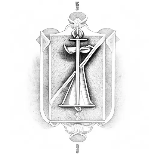 scales of justice with an orthodox cross and an open bible with the scripture saying "god is my judge" tattoo design idea