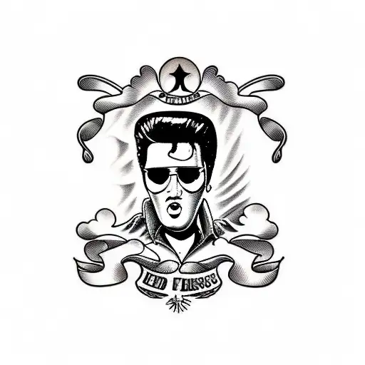 Elvis tattoo design idea