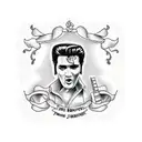 Elvis tattoo design idea