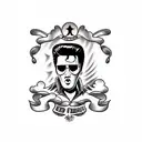 Elvis tattoo design idea