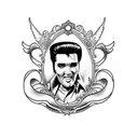 Elvis tattoo design idea