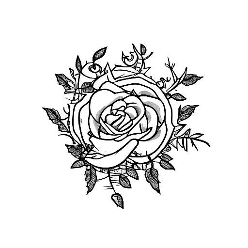 the word "evermore" with ivy leaves through it tattoo design idea