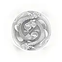 Koi Fish Yin and Yang flowers tattoo design idea