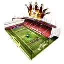 football and crown tattoo design idea