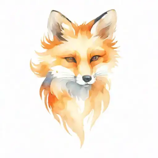 Fox tattoo design idea