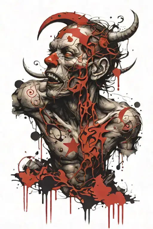 demon Paul booth tattoo design idea