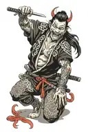 OBANAI DEMON SLAYER MARK tattoo design idea