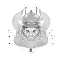 Samurai alchemist tattoo design idea