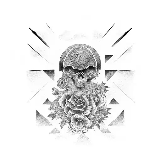 rest in peace tattoo design idea