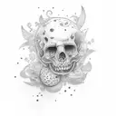 rest in peace tattoo design idea