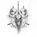 biblical  tattoo design idea