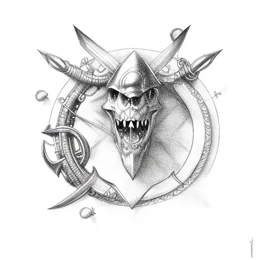 nautical  tattoo design idea