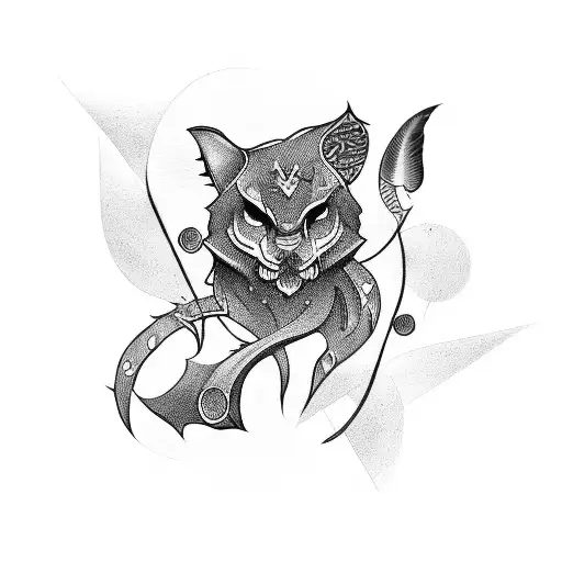 number 444 tattoo design idea