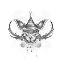 number 444 tattoo design idea