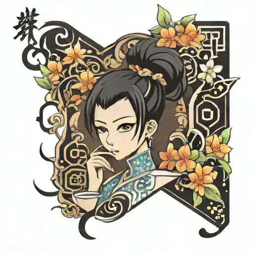 lin tea tattoo design idea