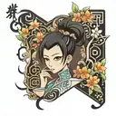 lin tea tattoo design idea