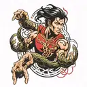 shang chi ten rings  tattoo design idea