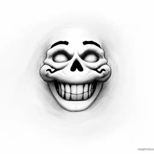 Blink-182 smiley with 9/16/2021  tattoo design idea