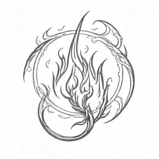 Frenzied Flame from Elden Ring  tattoo design idea