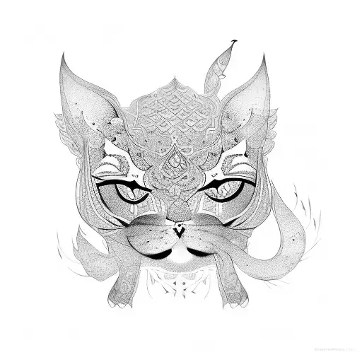 Persian calligraphy tattoo design idea