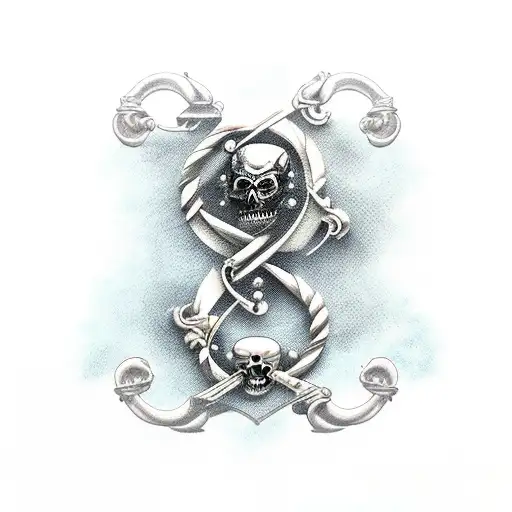 Galleon, ship, pirates tattoo design idea