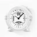 digital alarm clock tattoo design idea