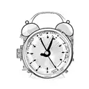 digital alarm clock tattoo design idea