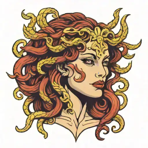 Medusa tattoo design idea