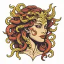 Medusa tattoo design idea