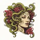 Medusa tattoo design idea