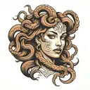 Medusa tattoo design idea