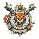 thundercats compass map ecuador tattoo design idea