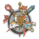 thundercats compass map ecuador tattoo design idea