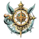 thundercats compass map ecuador tattoo design idea