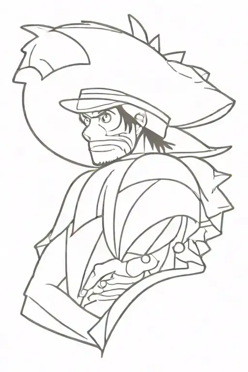 gear 5 luffy one piece tattoo design idea