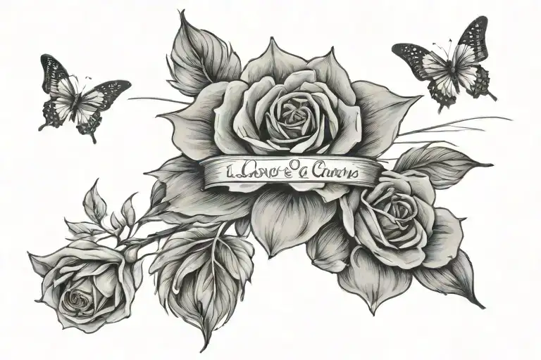 a tattoo with the words “The love you gave is the legacy I carry” with a heartbeat line under it tattoo design idea