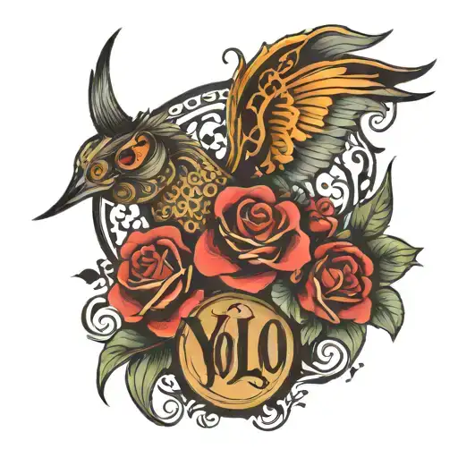 YOLO tattoo design idea