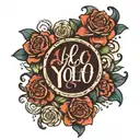 YOLO tattoo design idea