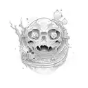 phrase: Live ALONE die  𝐕LONE tattoo design idea