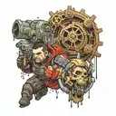 gears of war brothers to the end  tattoo design idea